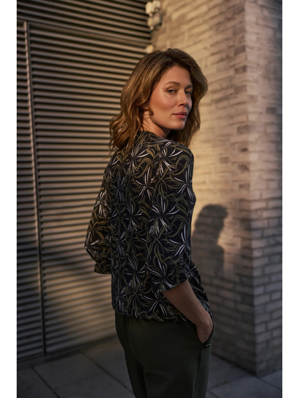 Moodo Pulover z vzorcem črn Moodo