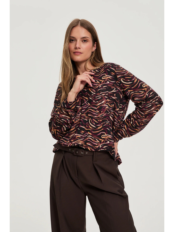 Moodo Pulover z dolgimi rokavi črn Moodo