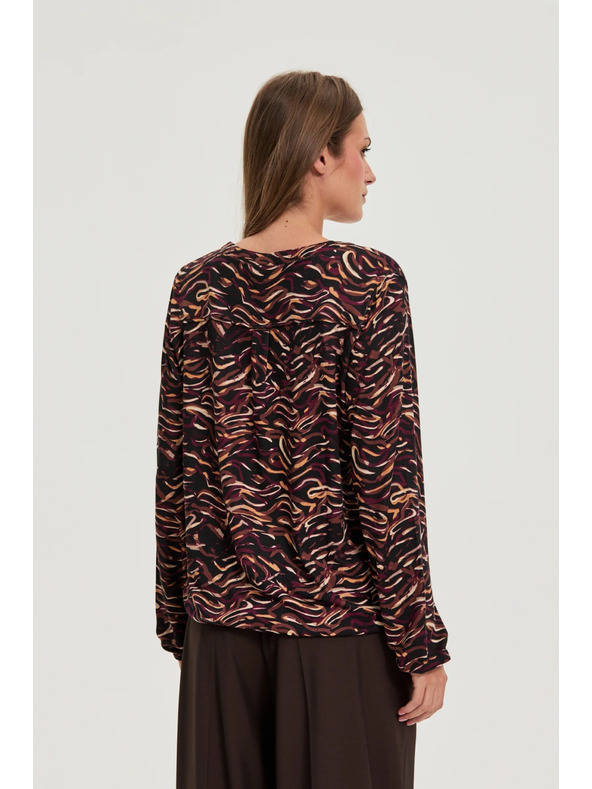 Moodo Pulover z dolgimi rokavi črn Moodo