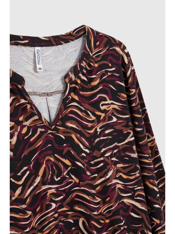 Moodo Pulover z dolgimi rokavi črn Moodo