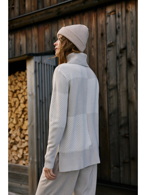 Moodo Pulover z ovratnikom bež Moodo