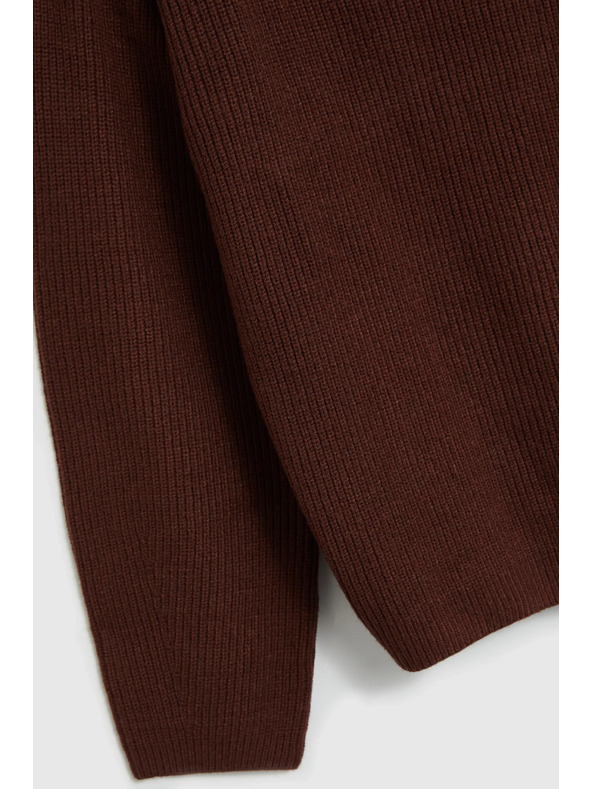 Moodo Pulover enostavnega kroja rjav Moodo