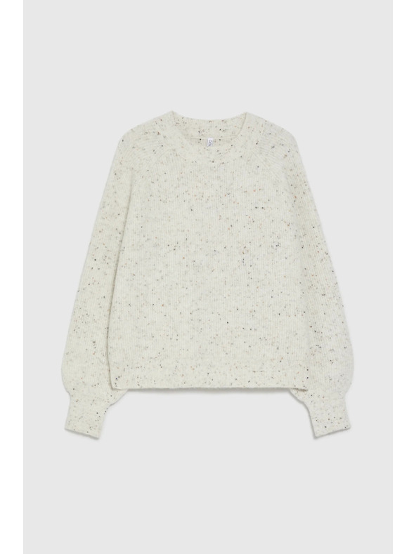 Moodo Pulover enostavnega kroja ecru Moodo