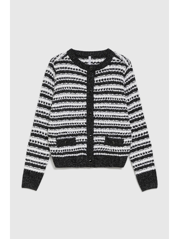 Moodo Črn progast kardigan Moodo