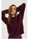 Moodo Gladek burgundski pulover Moodo