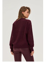 Moodo Gladek burgundski pulover Moodo