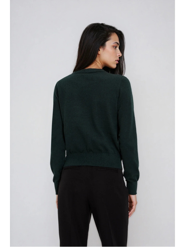 Moodo Temno zelen kardigan Moodo