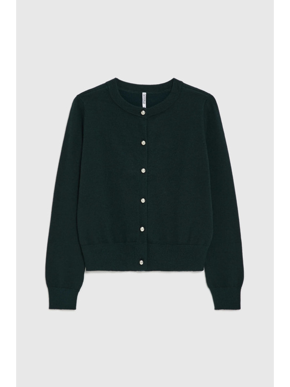 Moodo Temno zelen kardigan Moodo