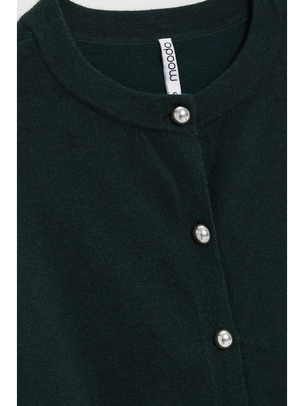 Moodo Temno zelen kardigan Moodo