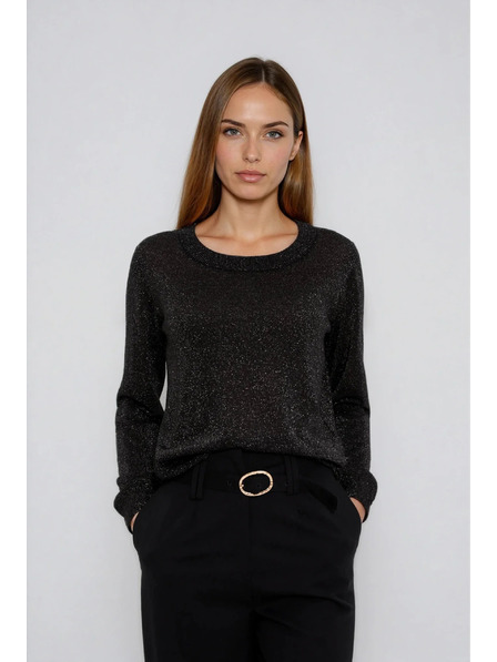 Moodo Viskozni črn pulover Moodo