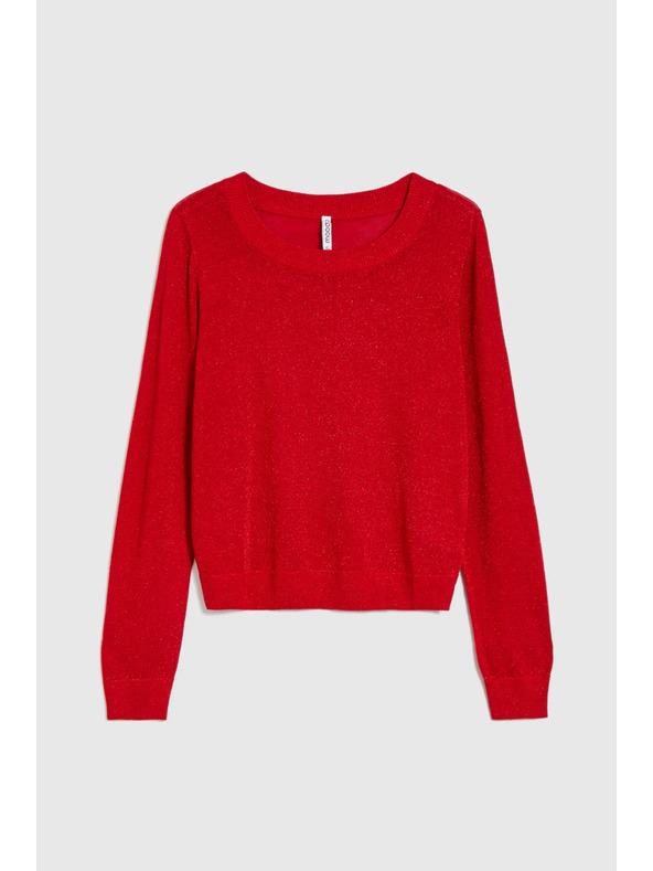 Moodo Viskozni rdeč pulover Moodo
