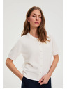 Moodo Bel pulover s kratkimi rokavi Moodo