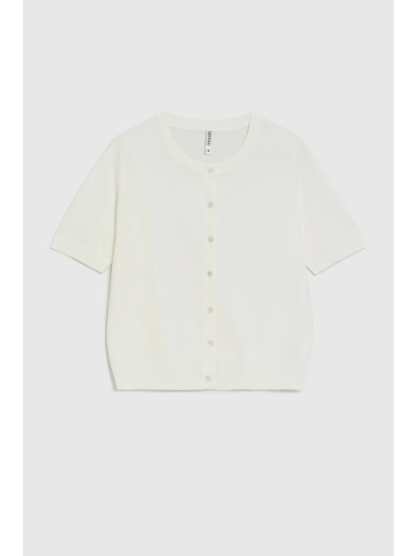 Moodo Bel pulover s kratkimi rokavi Moodo