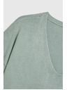 Moodo Oljčno zelen pulover s kratkimi rokavi Moodo