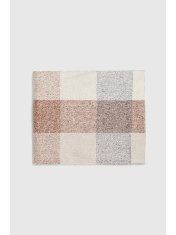 Moodo Šal v kockah bež Moodo