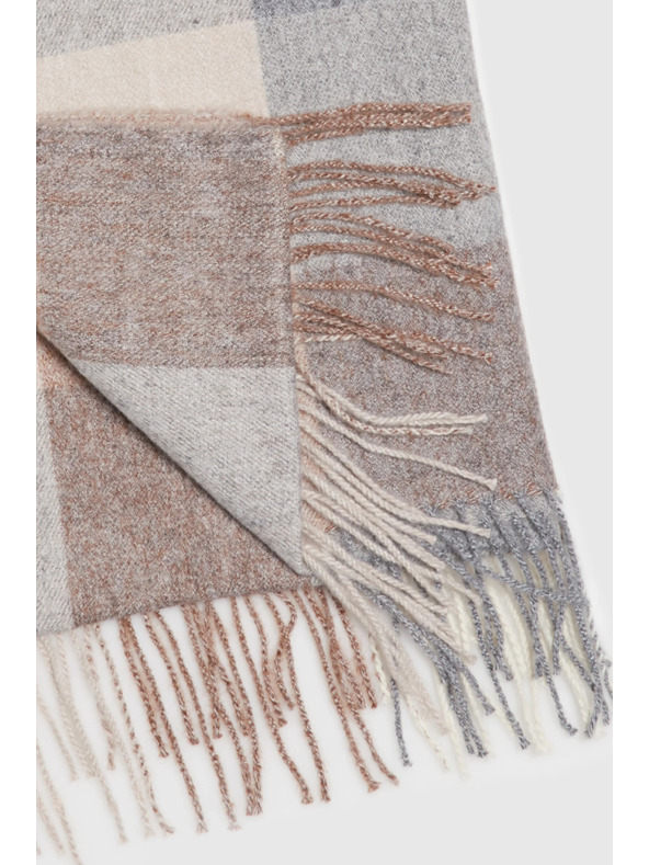 Moodo Šal v kockah bež Moodo