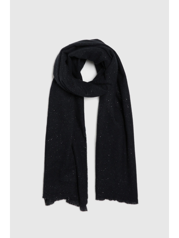 Moodo Gladek črn šal Moodo