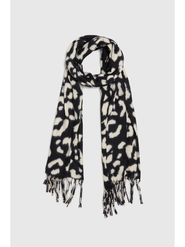 Moodo Kremast šal z leopardjim vzorcem Moodo