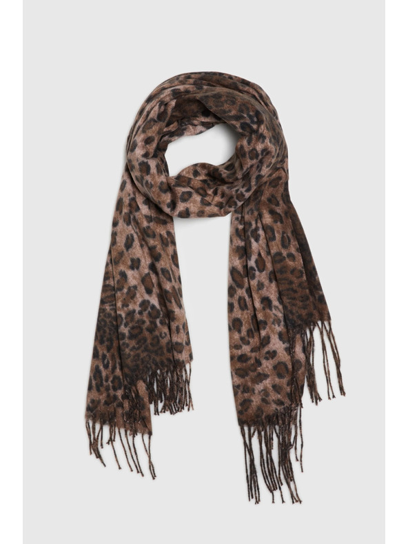 Moodo Šal v leopardjim vzoru rjav Moodo