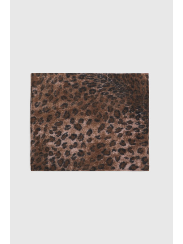 Moodo Šal v leopardjim vzoru rjav Moodo