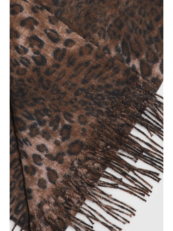Moodo Šal v leopardjim vzoru rjav Moodo