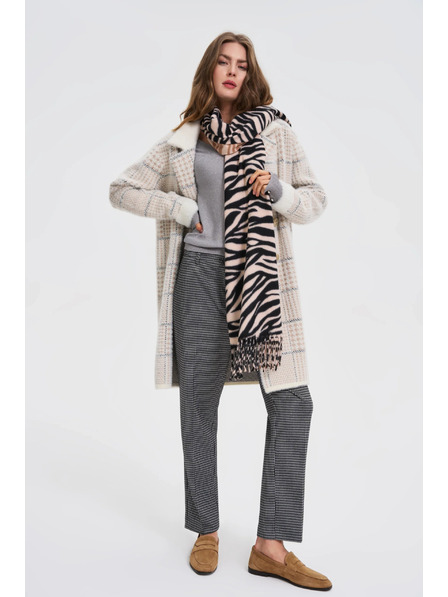 Moodo Šal z živalskim vzorcem bež Moodo