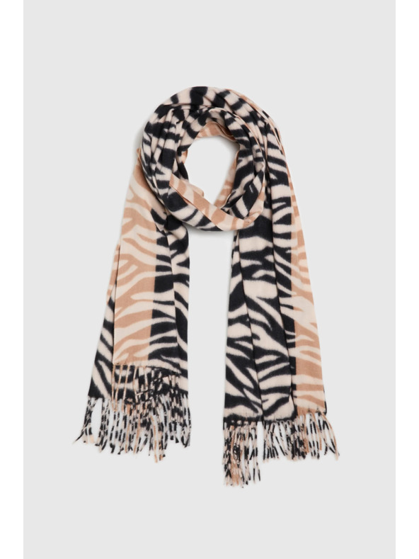 Moodo Šal z živalskim vzorcem bež Moodo