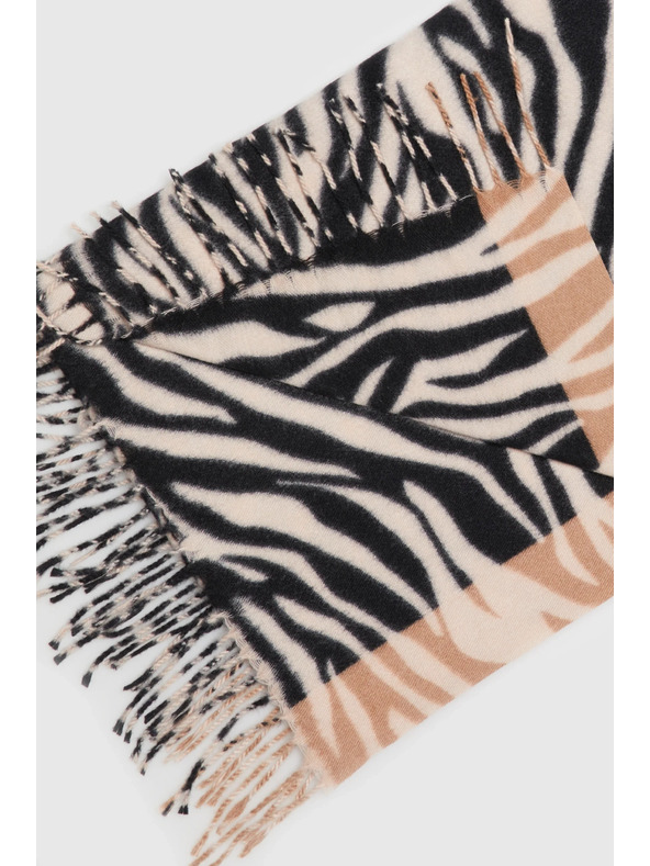Moodo Šal z živalskim vzorcem bež Moodo