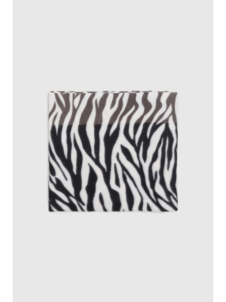 Moodo Vzorčast šal črn Moodo