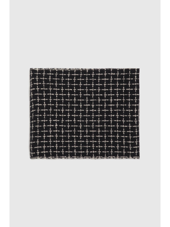 Moodo Šal s cofki črn Moodo