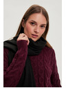 Moodo Šal s cofki črn Moodo