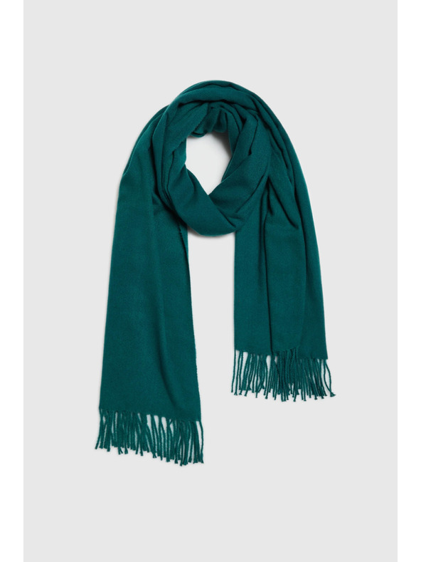 Moodo Šal s cofki zelen Moodo