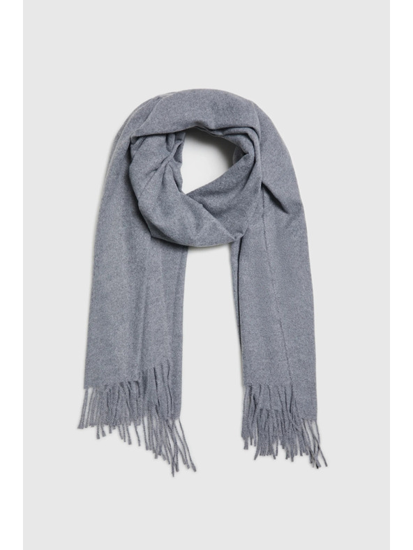 Moodo Šal s cofki siv Moodo