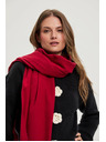 Moodo Šal s cofki rdeč Moodo