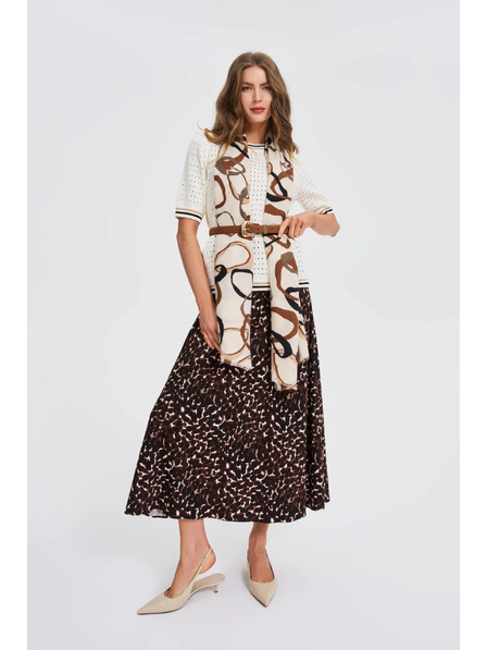 Moodo Šal z vzorcem bež Moodo