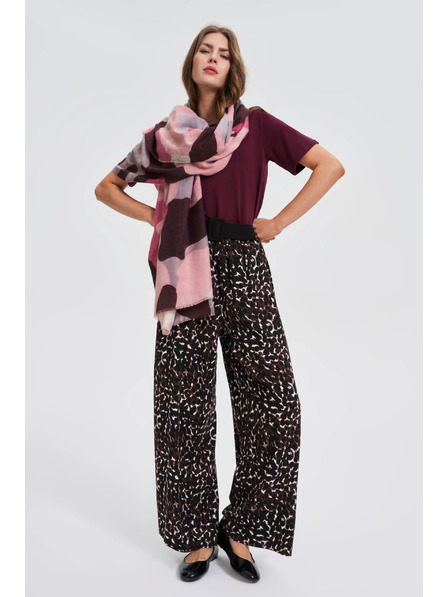 Moodo Vzorčast šal burgundski Moodo