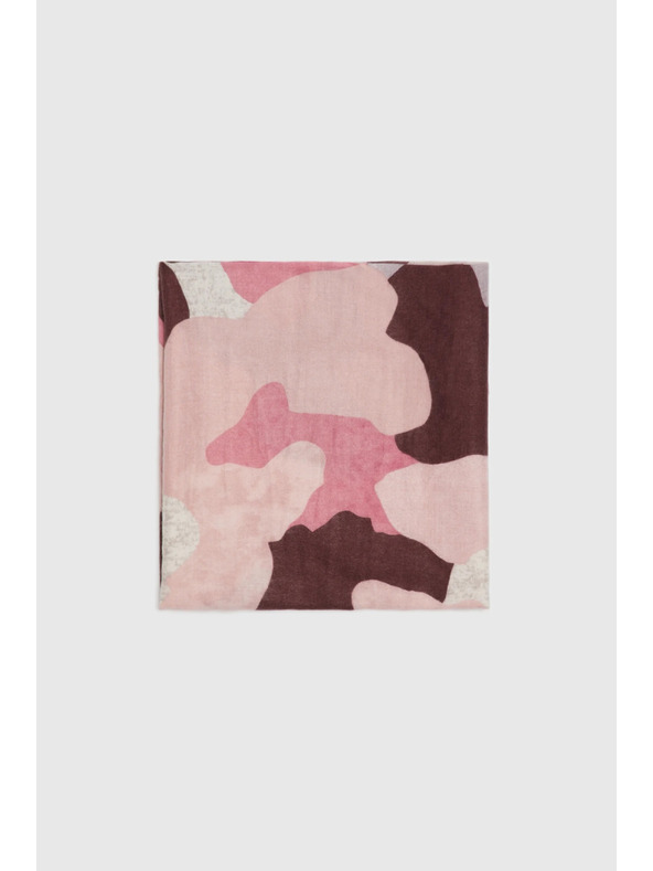 Moodo Vzorčast šal burgundski Moodo