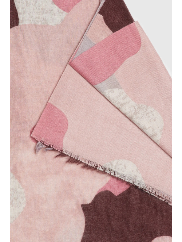 Moodo Vzorčast šal burgundski Moodo