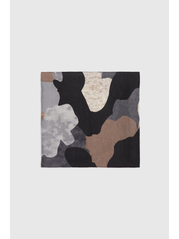 Moodo Vzorčast šal siv Moodo