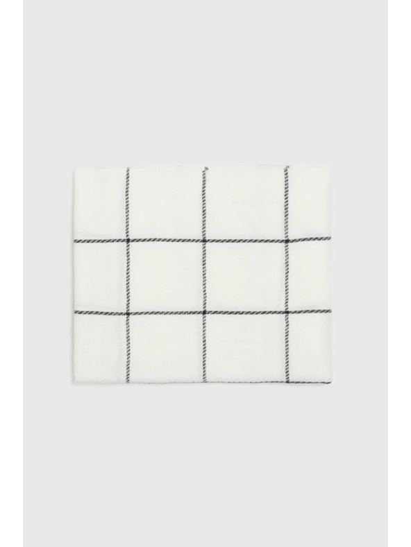 Moodo Šal v kockah bela Moodo