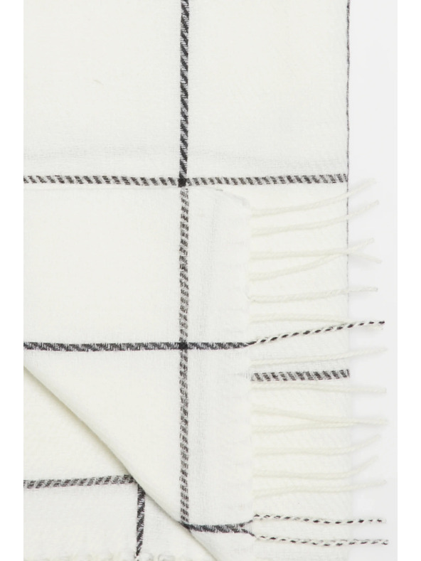 Moodo Šal v kockah bela Moodo