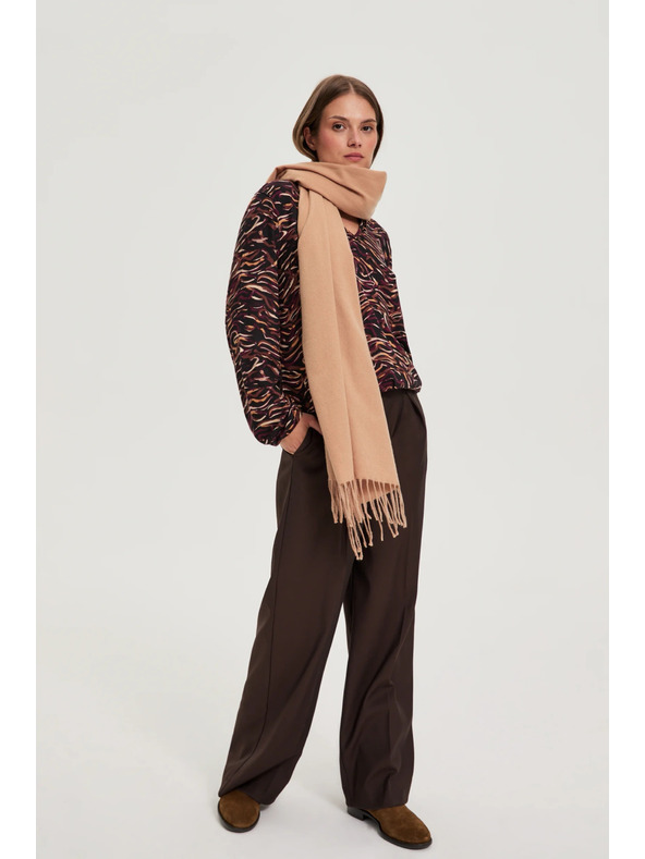 Moodo Šal s čopki bež Moodo