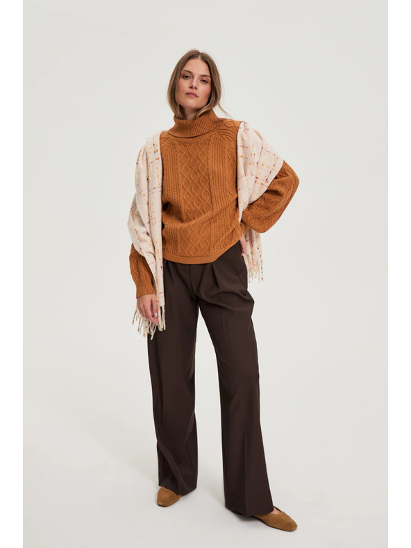 Moodo Šal s cofki roza Moodo