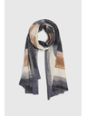 Moodo Vzorčast šal temno siv Moodo