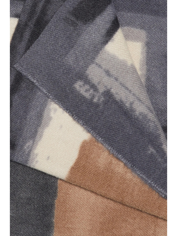 Moodo Vzorčast šal temno siv Moodo