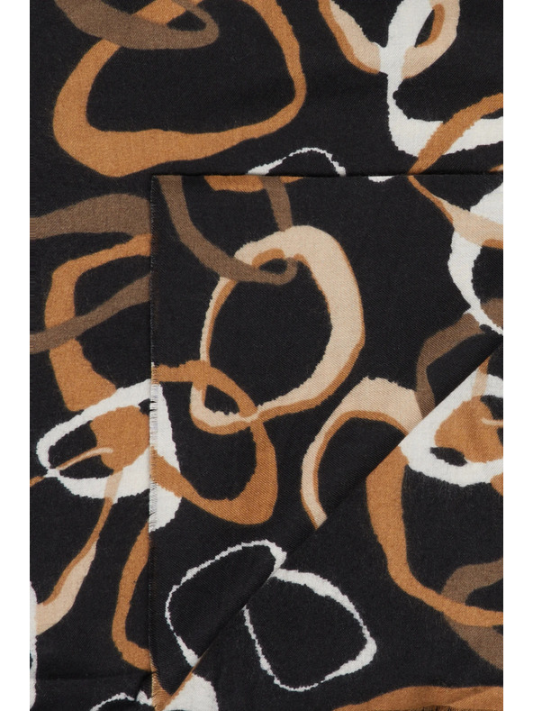 Moodo Šal z vzorcem črn Moodo