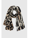 Moodo Šal z živalskim potiskom bež Moodo