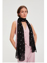 Moodo Šal z metalnim potiskom črn Moodo