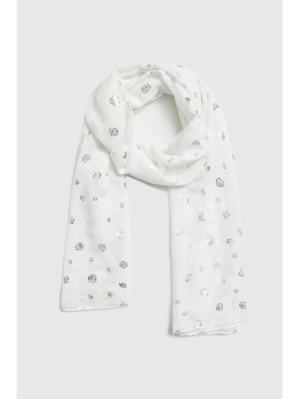 Moodo Šal s potiskom bel Moodo