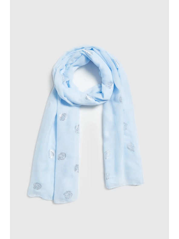 Moodo Šal s kovinskim potiskom moder Moodo